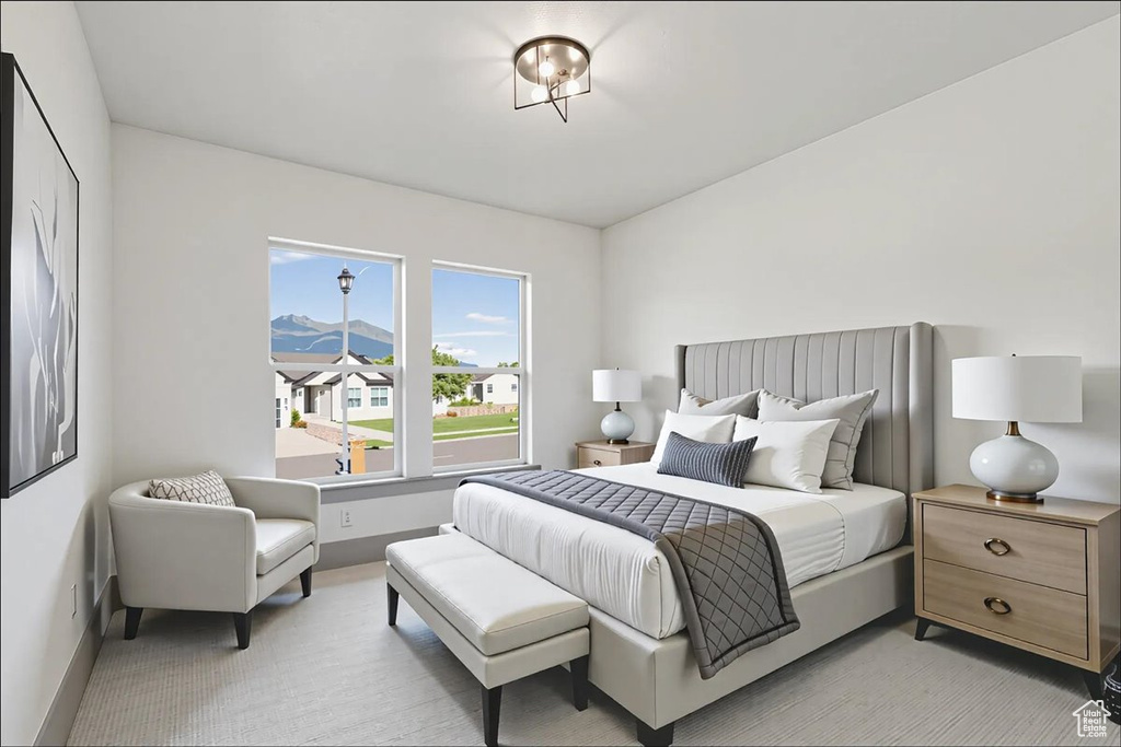 Bedroom with baseboards