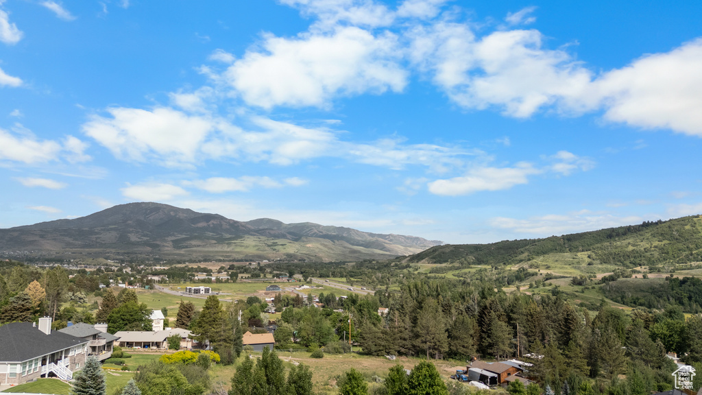 View of mountain background