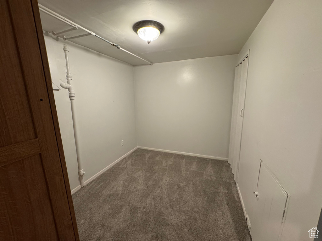 Spare room with carpet flooring and baseboards