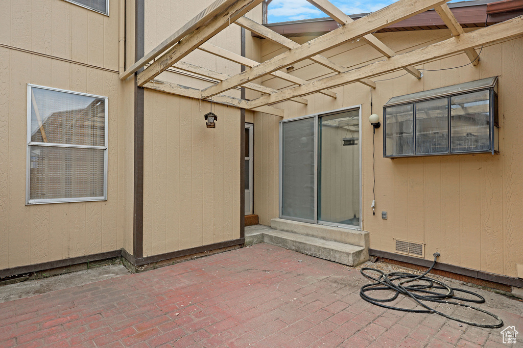 View of patio / terrace featuring entry steps