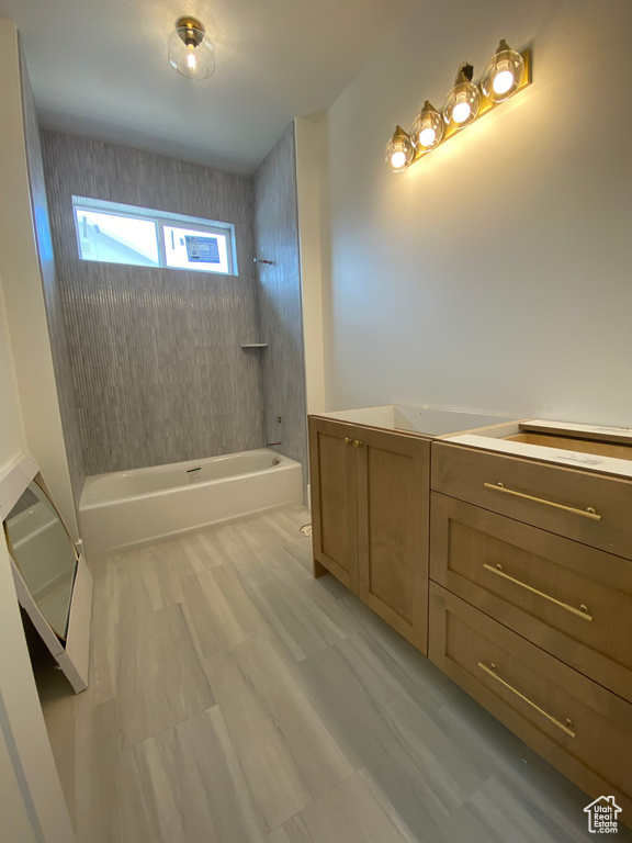 Bathroom with  shower combination and vanity