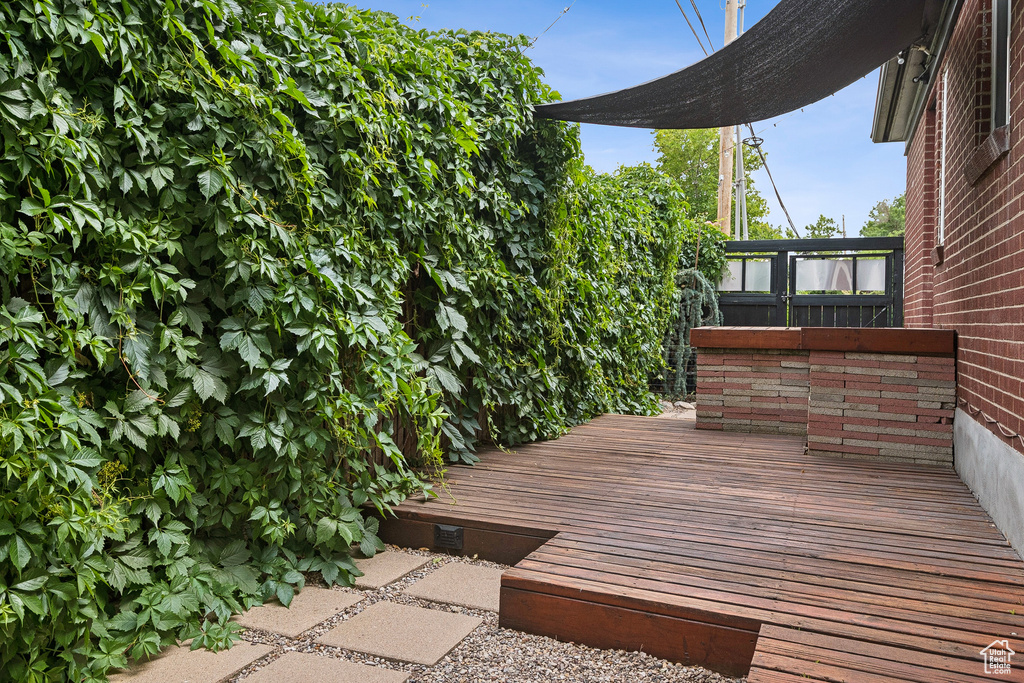 View of deck