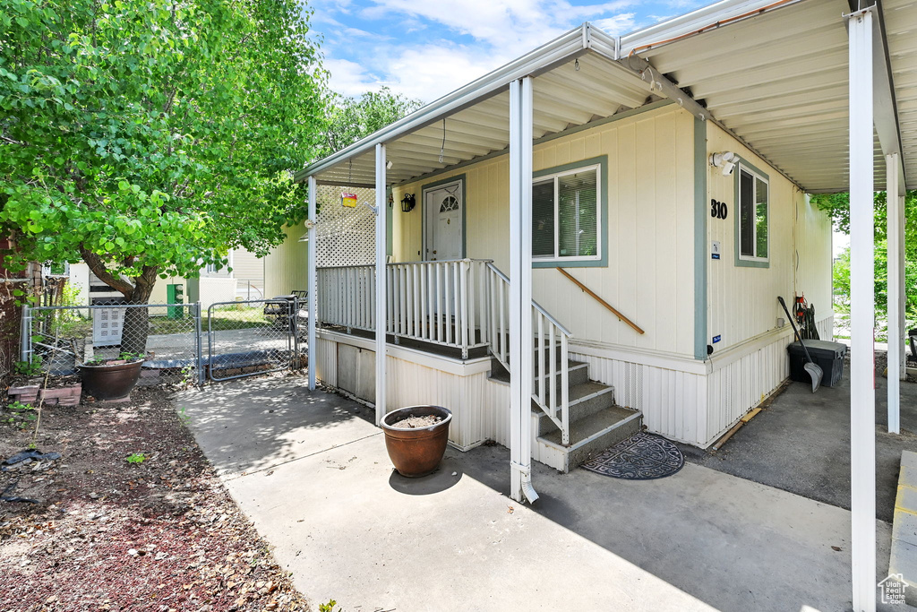 View of front of house with a gate
