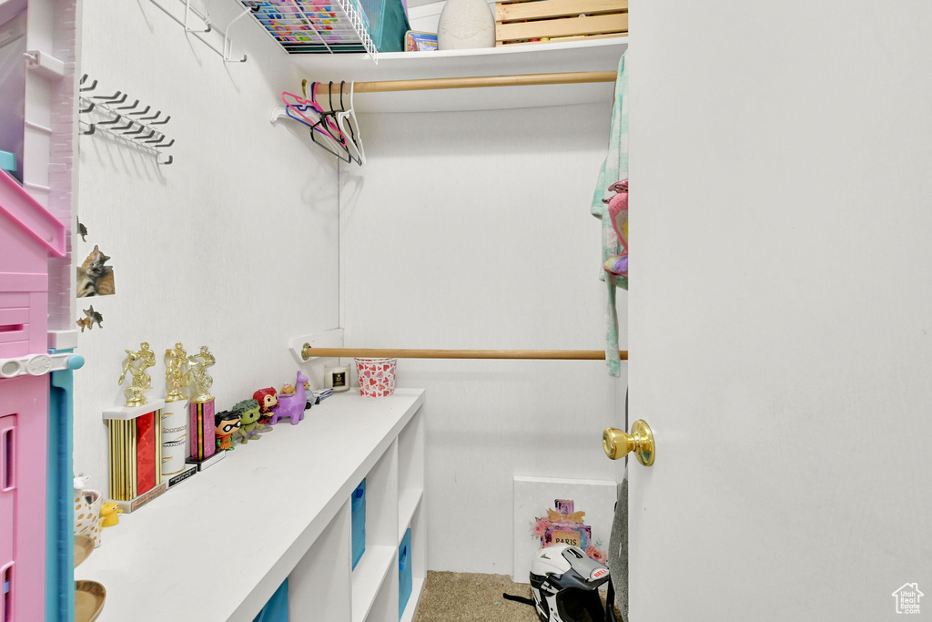 View of spacious closet
