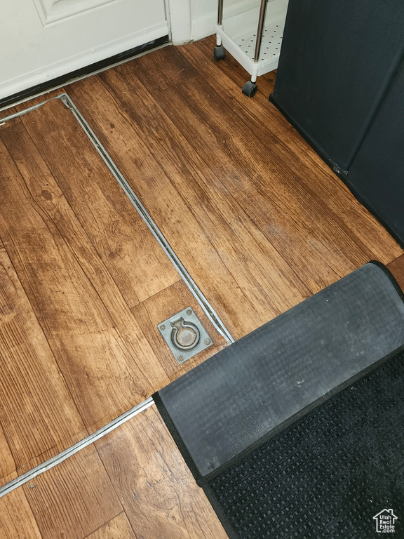 Detailed view of wood finished floors