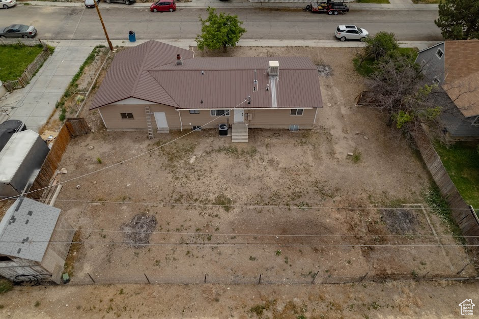 View from above of property