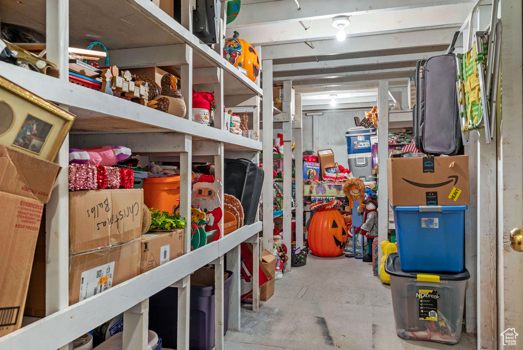 View of storage area