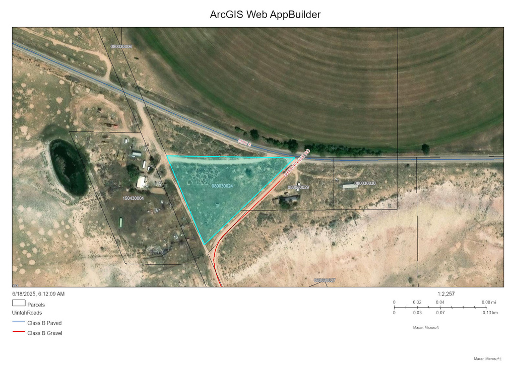 Map of property location featuring property parcel outlined