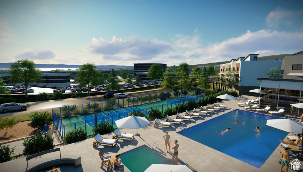 View of pool
