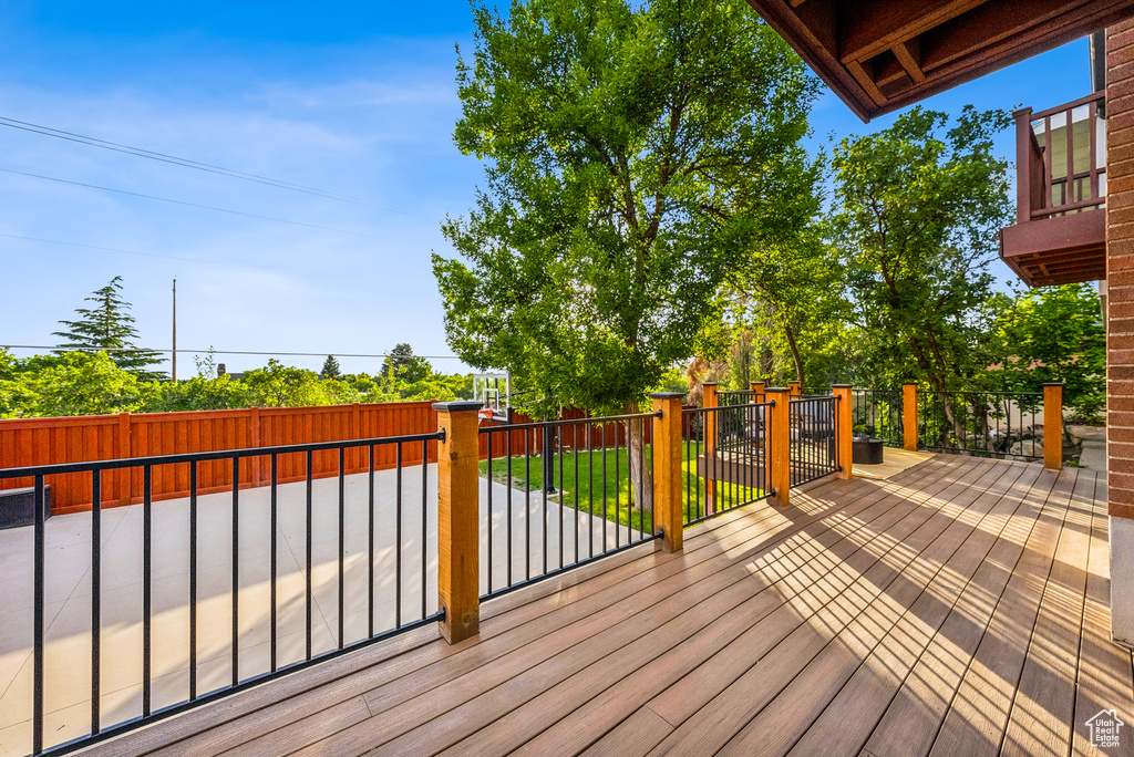 View of deck