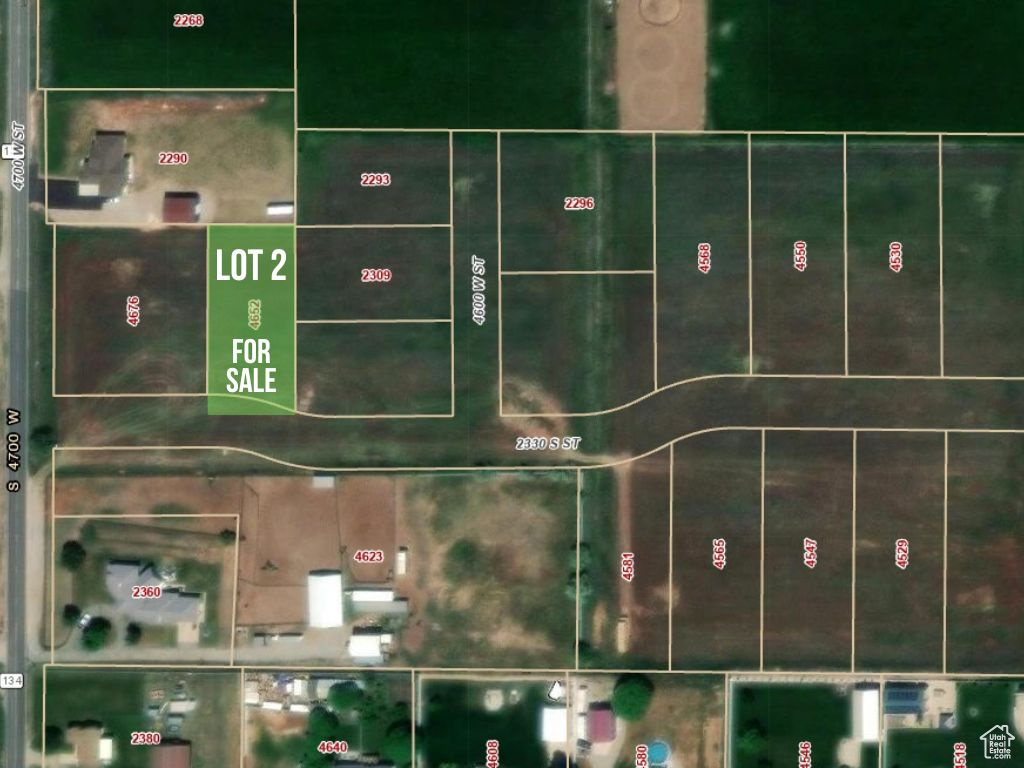 Map of property location with property parcel outlined