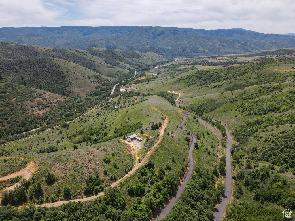 Drone / aerial view of mountains