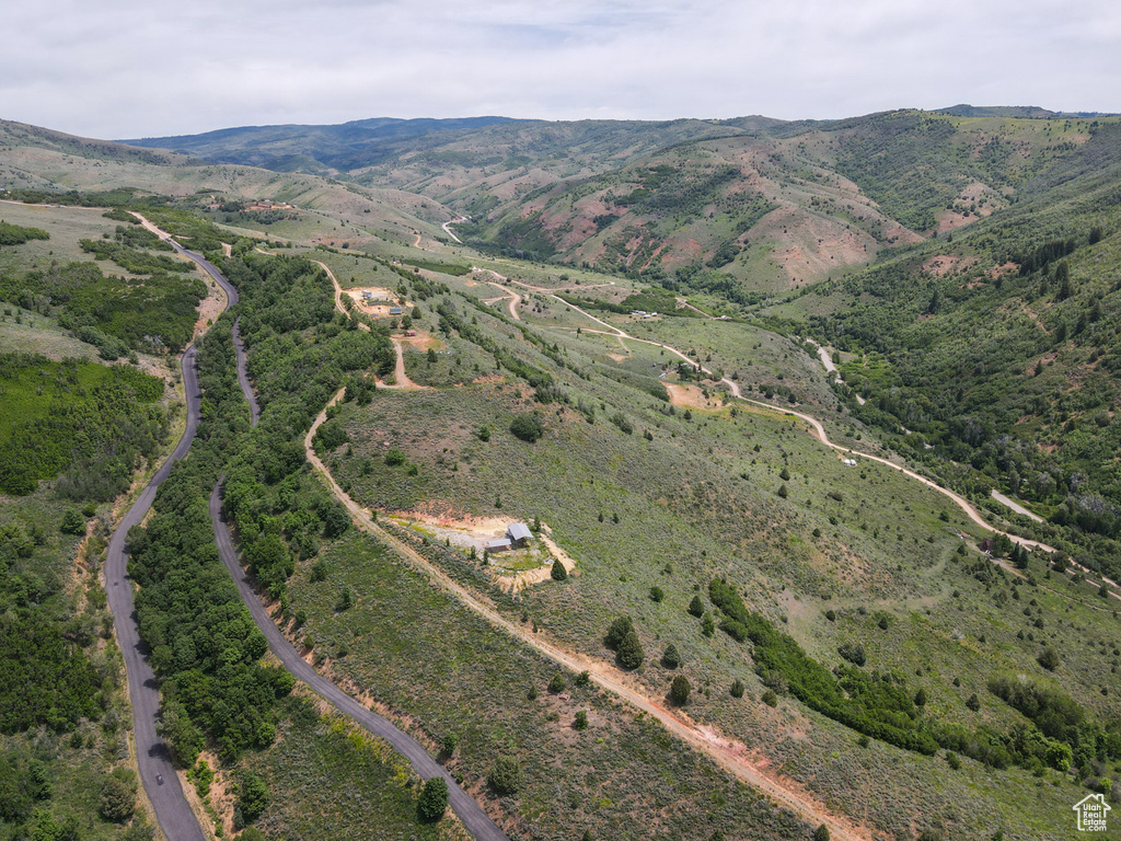 Aerial view of mountains