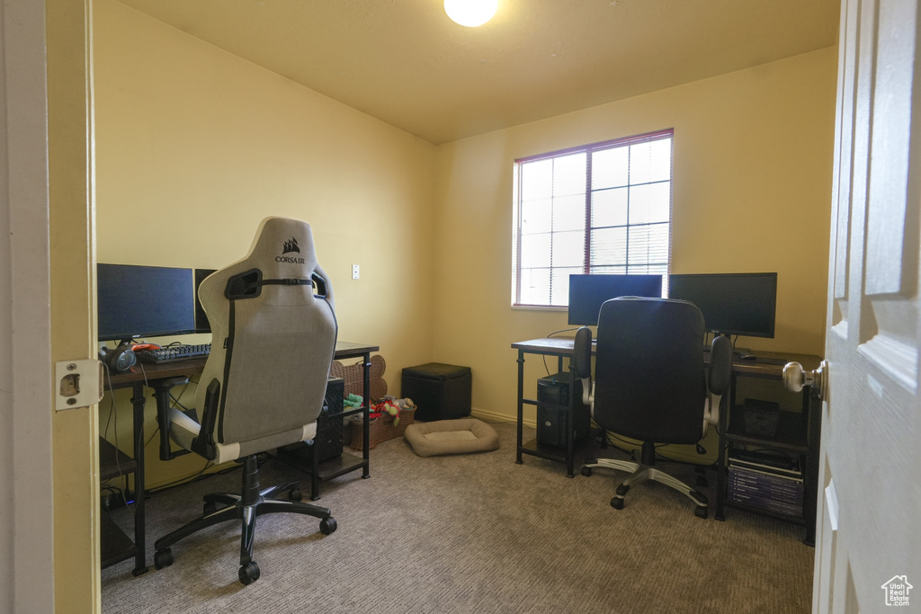 View of carpeted office