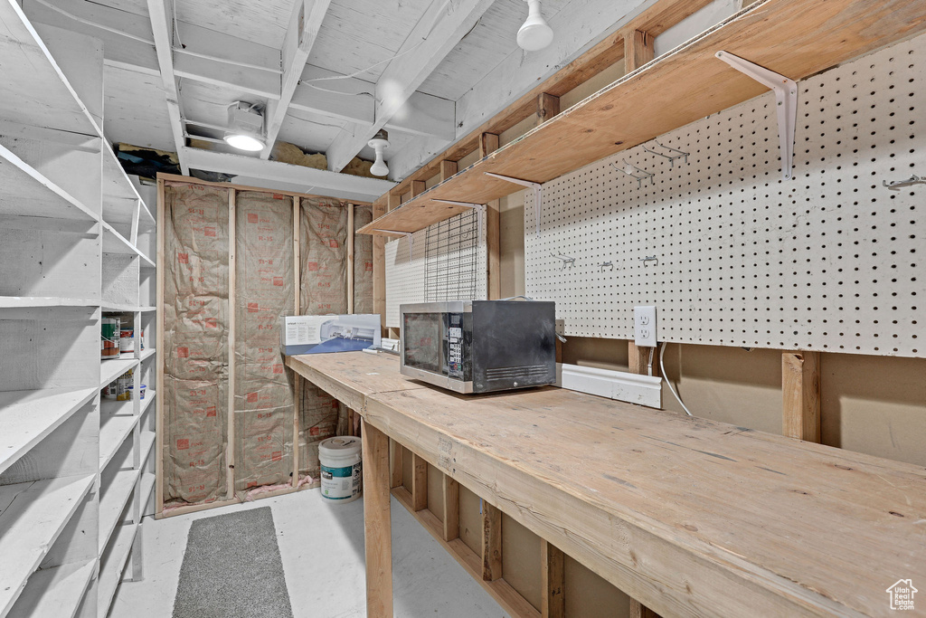 View of storage room