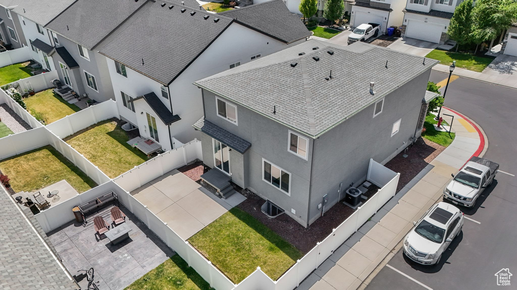 View from above of property