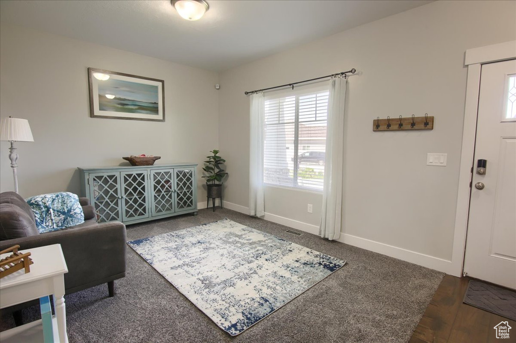 Living room featuring plenty of natural light