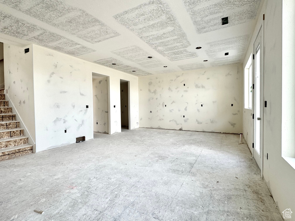 Empty room with stairway