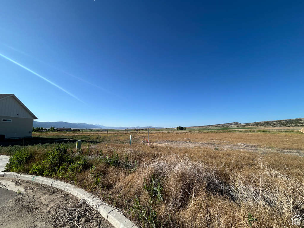 View of yard featuring a view of rural / pastoral area