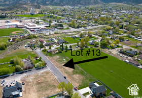 Bird's eye view of a mountain backdrop