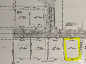Map / location with property boundaries highlighted
