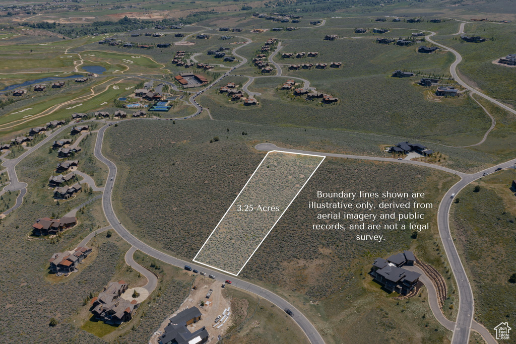 Aerial view of property and surrounding area