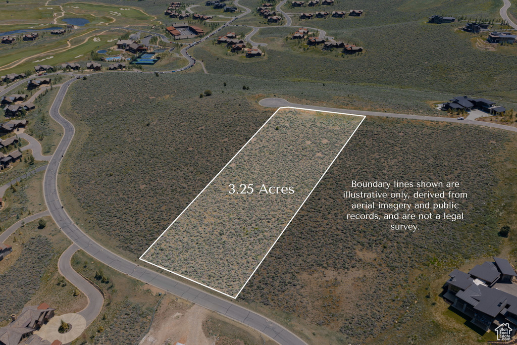 Aerial view of property's location