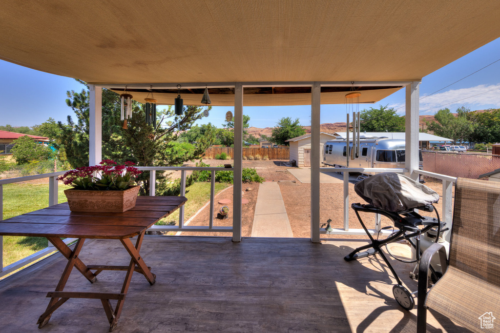 View of patio