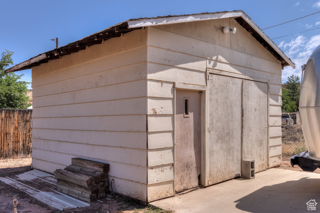 View of outbuilding