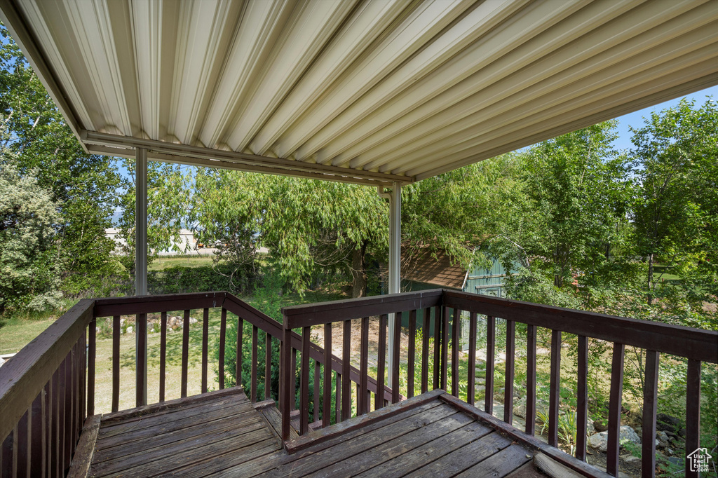 View of deck