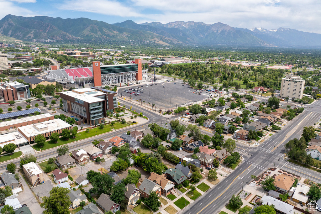 Aerial view of mountains