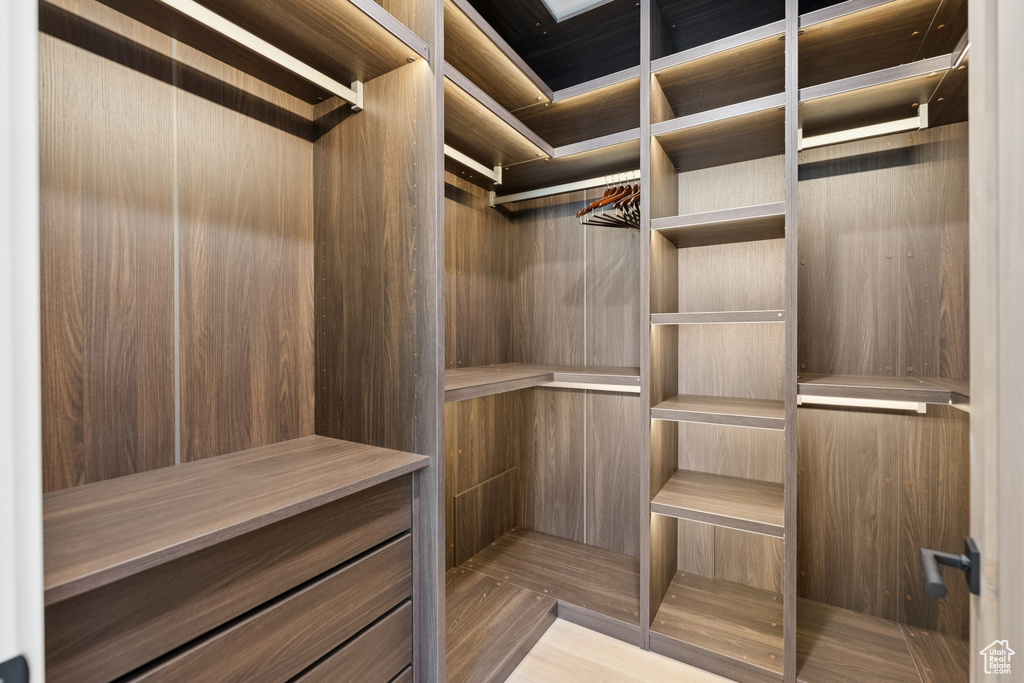 View of spacious closet