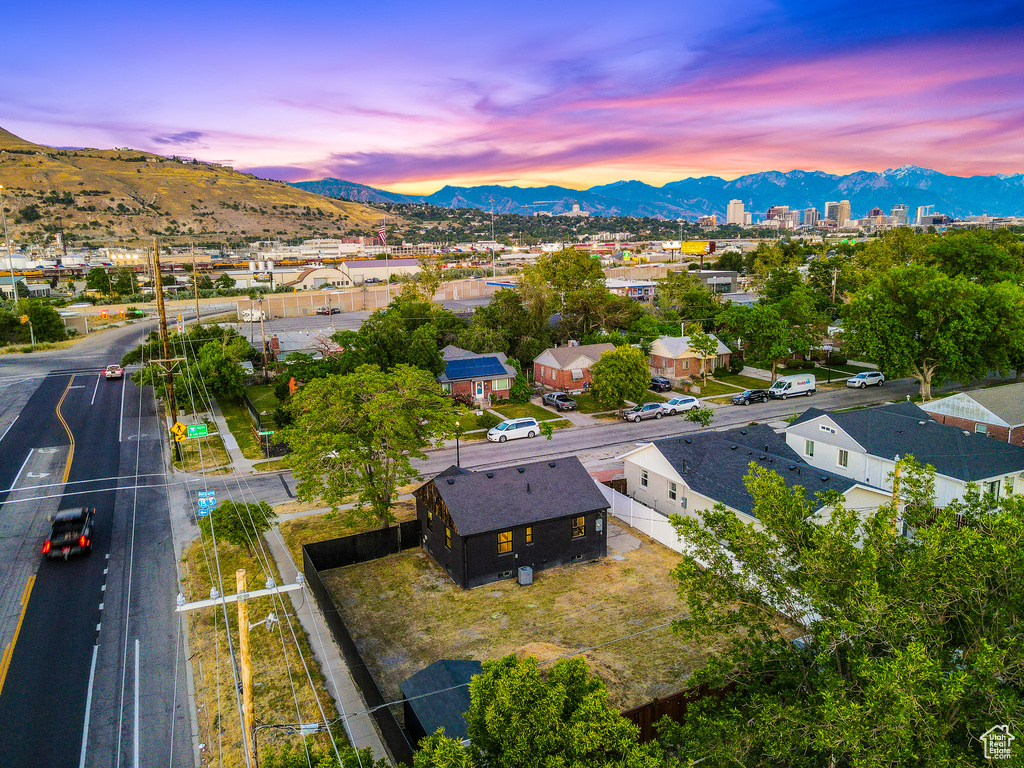 Drone / aerial view of mountains