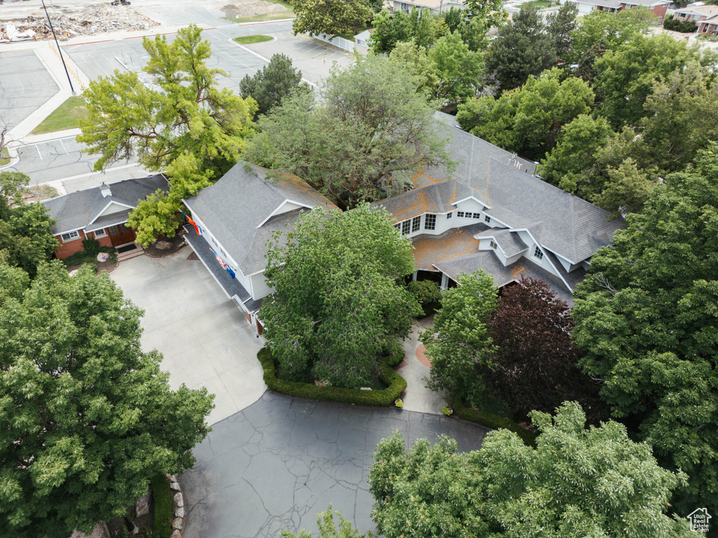 View from above of property