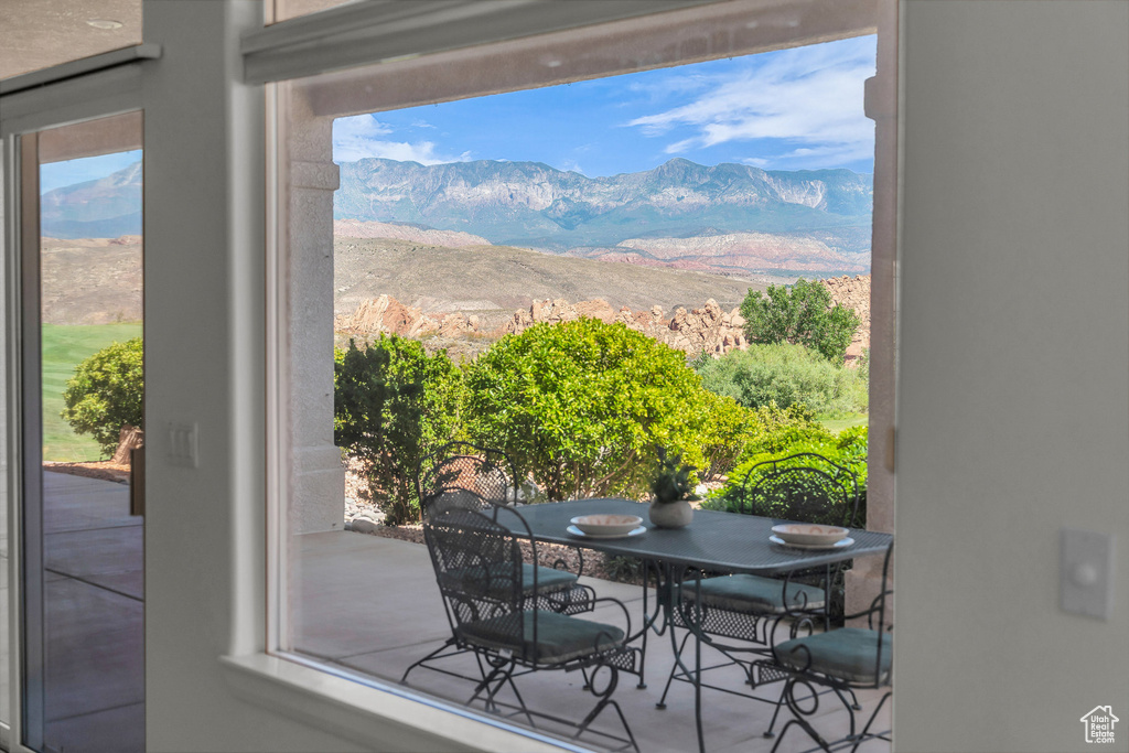 View of mountain background