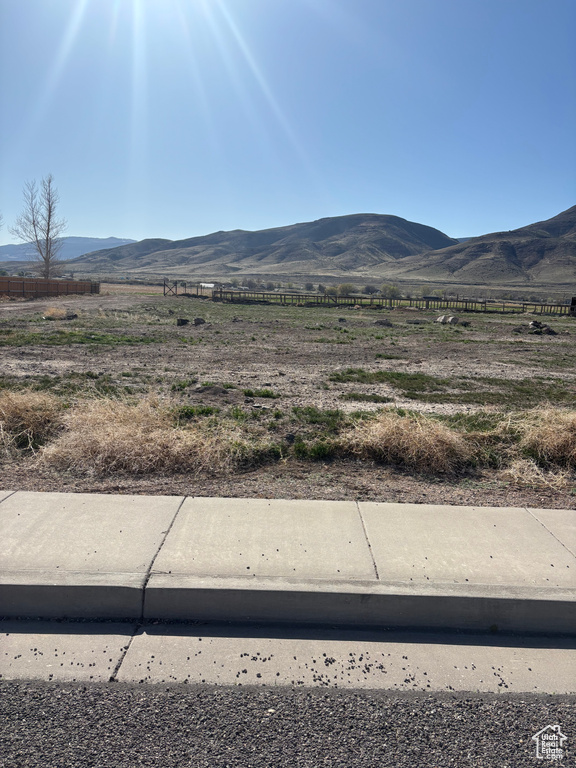 Mountain view featuring rural landscape