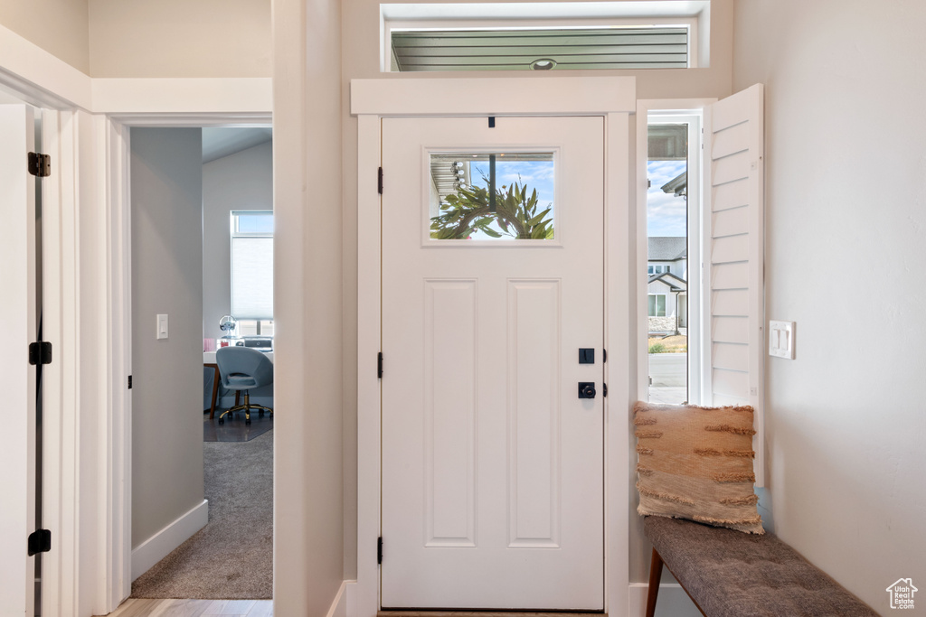 View of entrance foyer