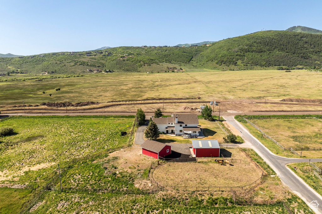 View of rural area featuring a mountainous background
