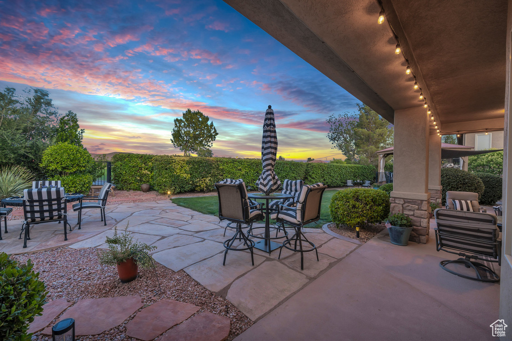 View of patio / terrace with outdoor dining area