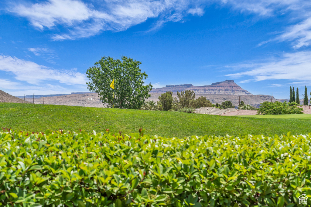 View of mountain backdrop