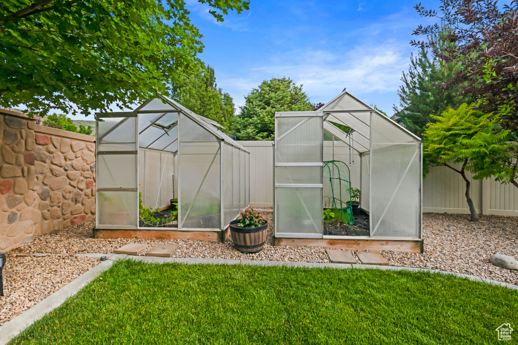 View of greenhouse