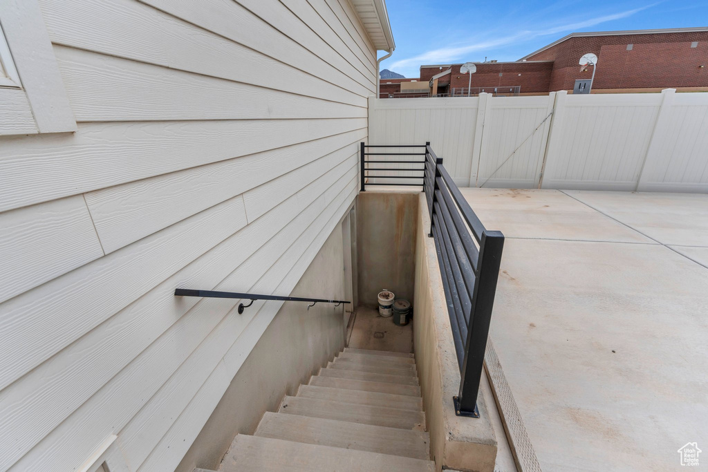 View of stairs