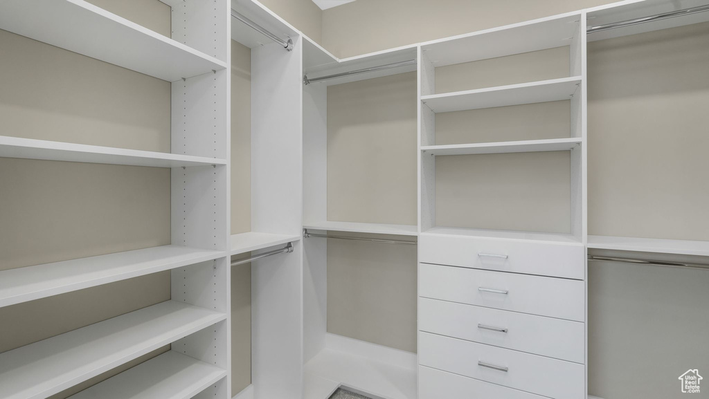 View of spacious closet