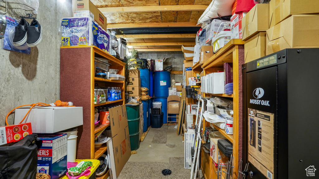 View of storage room