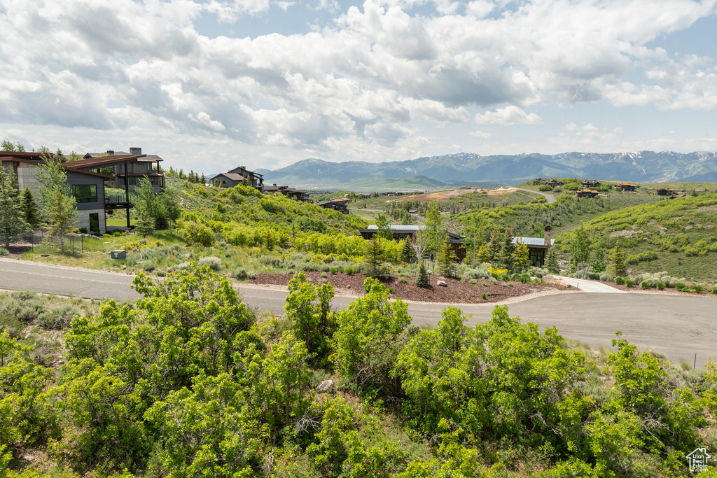 View of mountain background