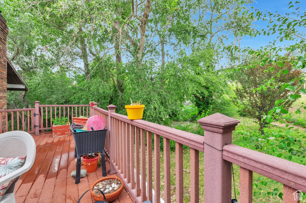 View of deck
