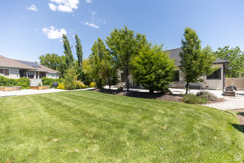 View of green lawn