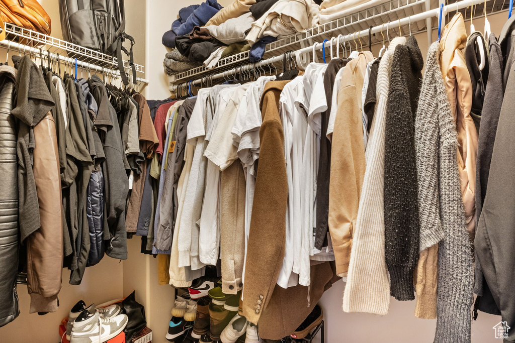 View of spacious closet