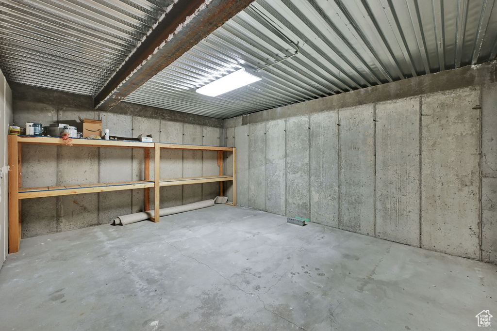 View of storage room