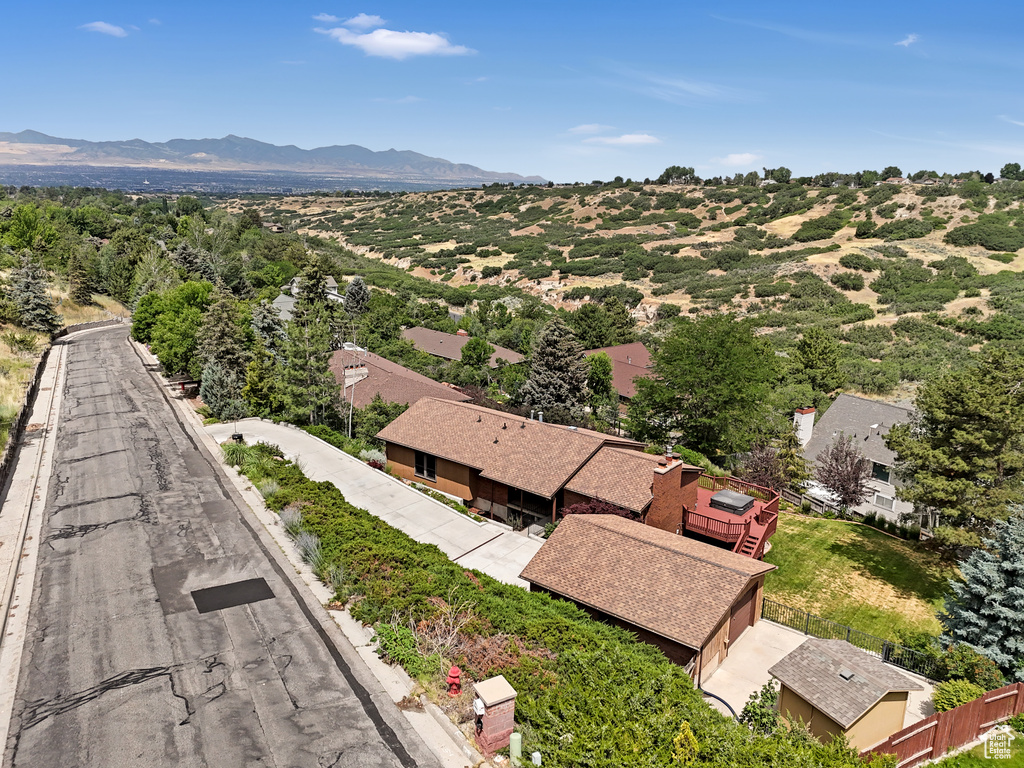 Drone / aerial view of mountains
